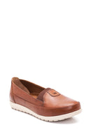Kadın Taba Deri Comfort Loafer | Derimod