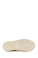 Woman Beige Lace-Up Suede Leather Sneaker | Derimod
