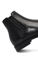 Male Black Leather Chelsea Boots | Derimod
