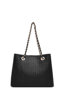 Women's Black Long Strap Printed Shoulder Bag | Derimod