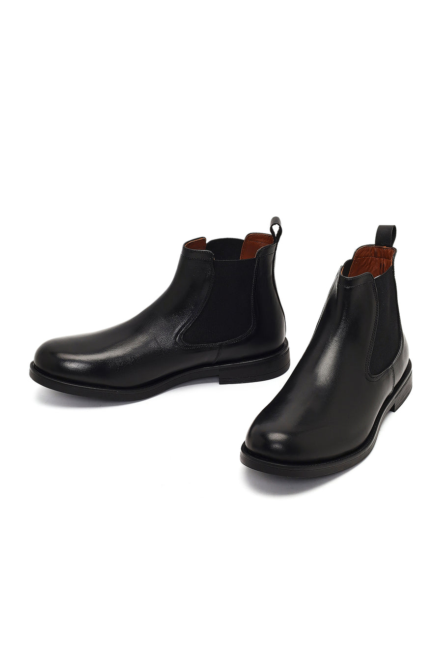 Men's Black Leather Chelsea Boot