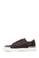 Men's Brown Lace-Up Leather Sneakers | Derimod