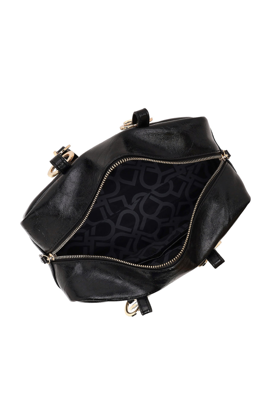 Woman Black Long-Strap Shoulder Bag