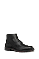Geox Men's Black Walk Pleasure C Lace-Up Leather Boots | Derimod