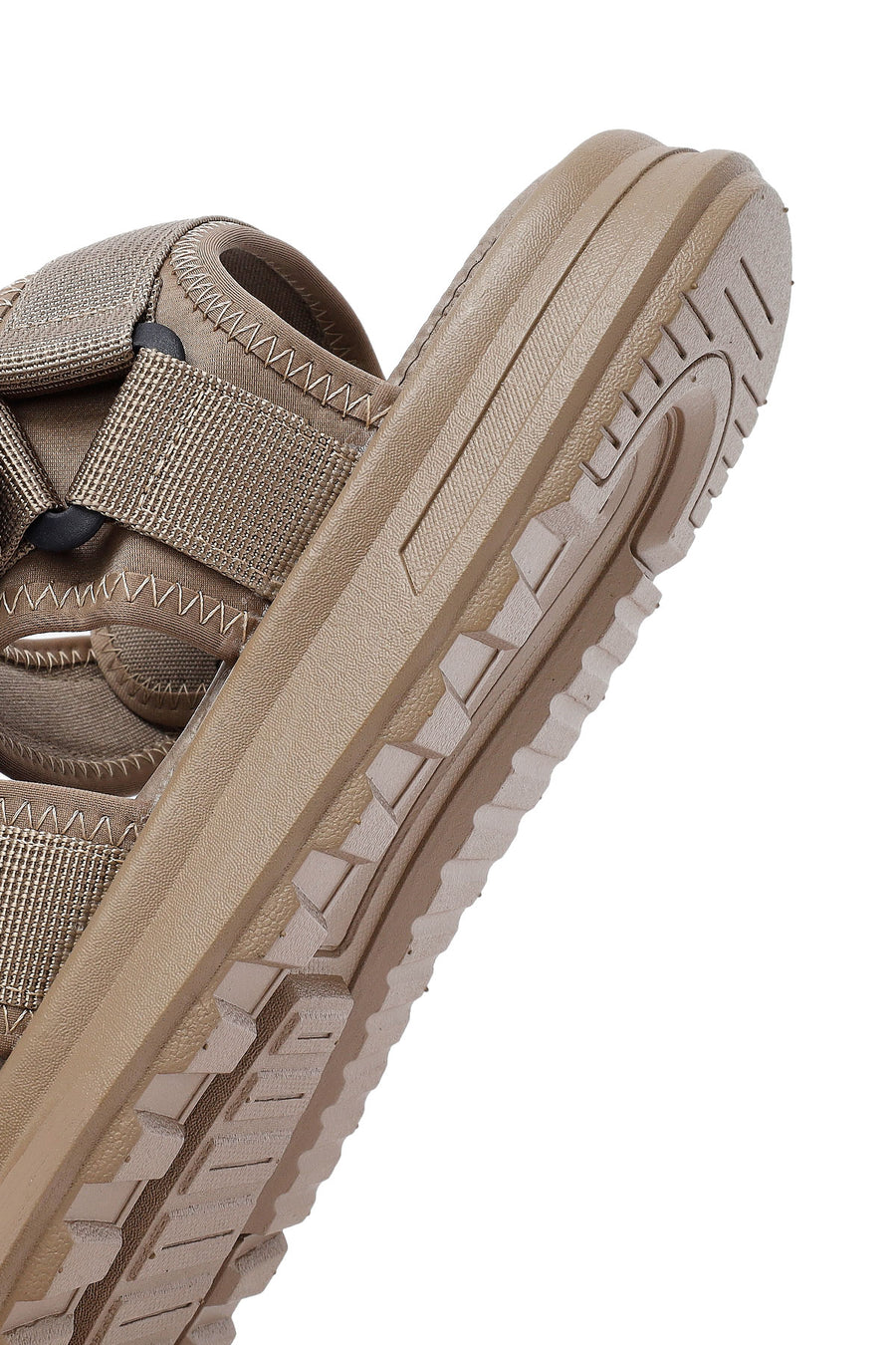 Men's Beige Fabric Sandals