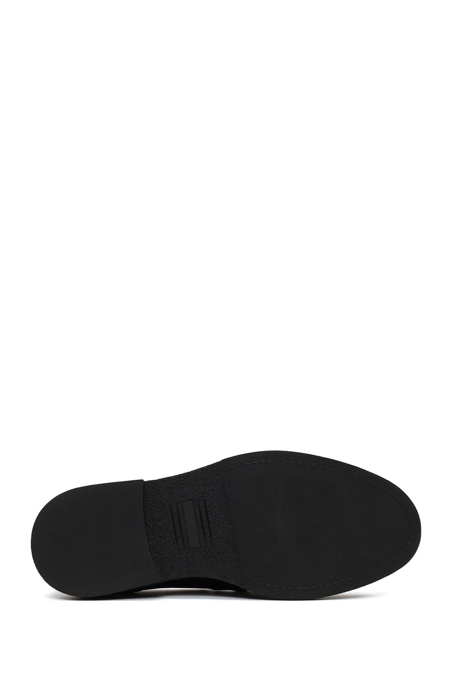 Erkek Siyah Tokalı Deri Casual Loafer