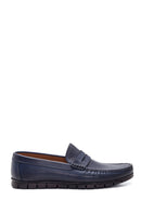 Men's Leather Perforated Casual Loafer | Derimod