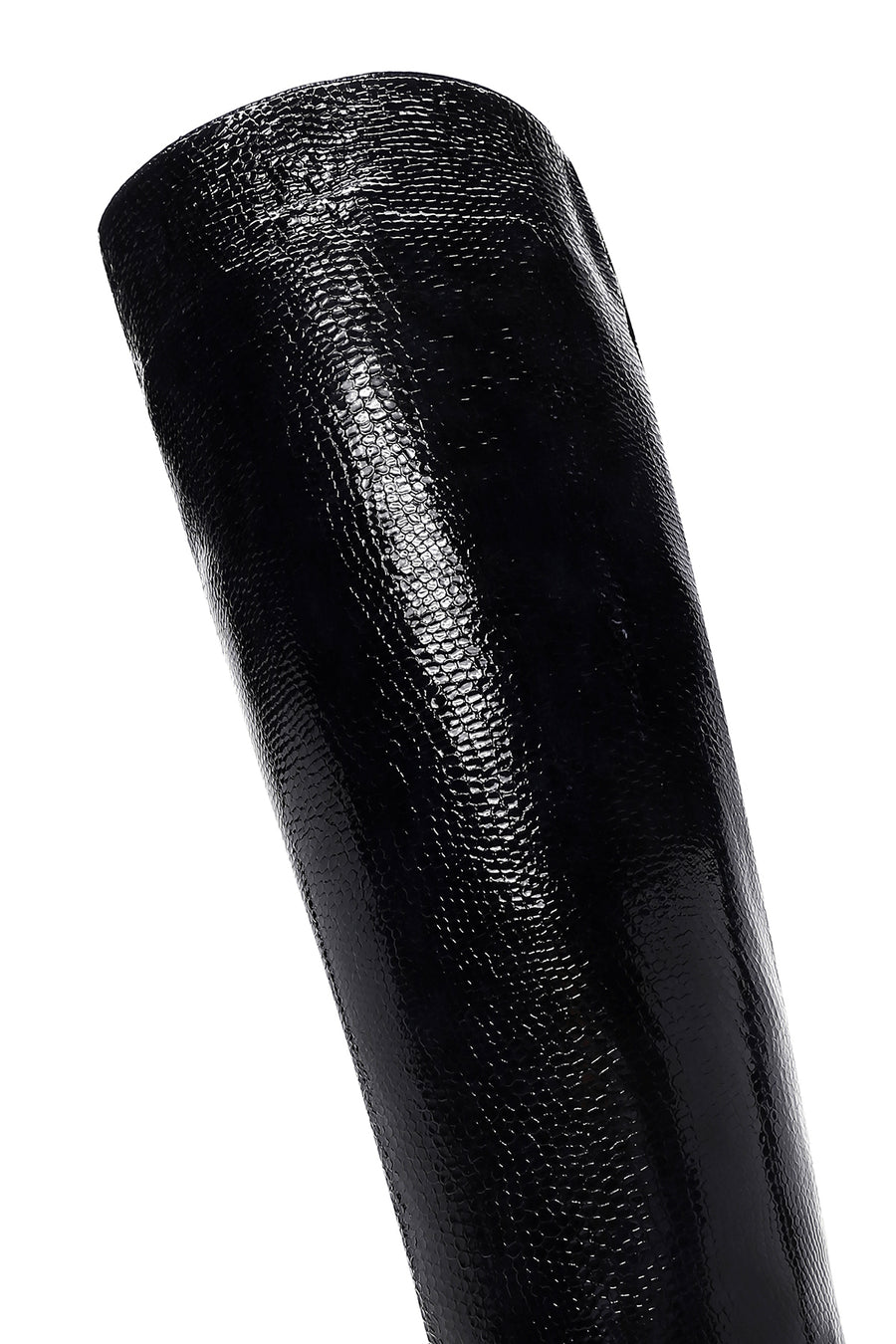 Women's Black Leather Thin Heeled Boots