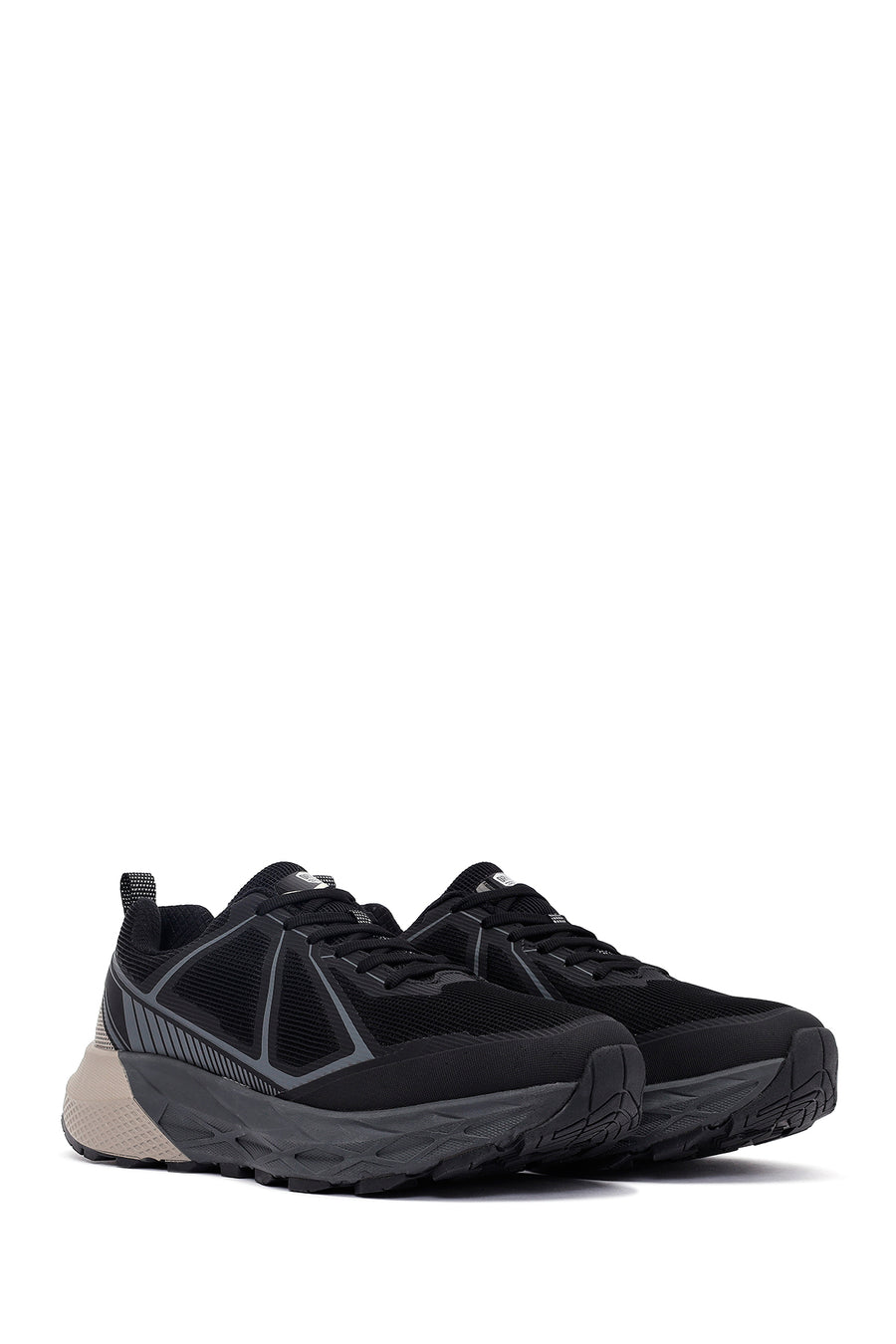 Derimod Dry Erkek Siyah Bağcıklı Kalın Tabanlı Kumaş Sneaker