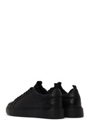 Male Black Lace-up Leather Sneaker | Derimod