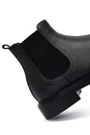 Men's Black Leather Chelsea Boots | Derimod