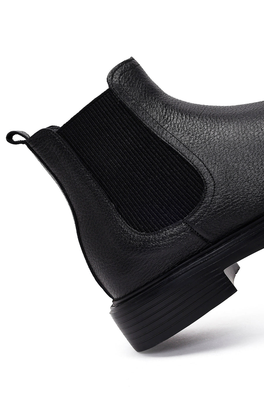 Men's Black Leather Chelsea Boots