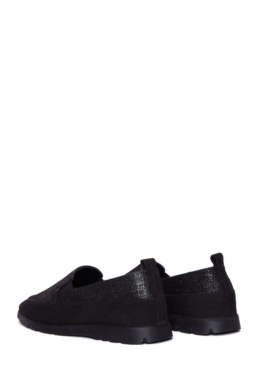 Kadın Siyah Deri Comfort Loafer