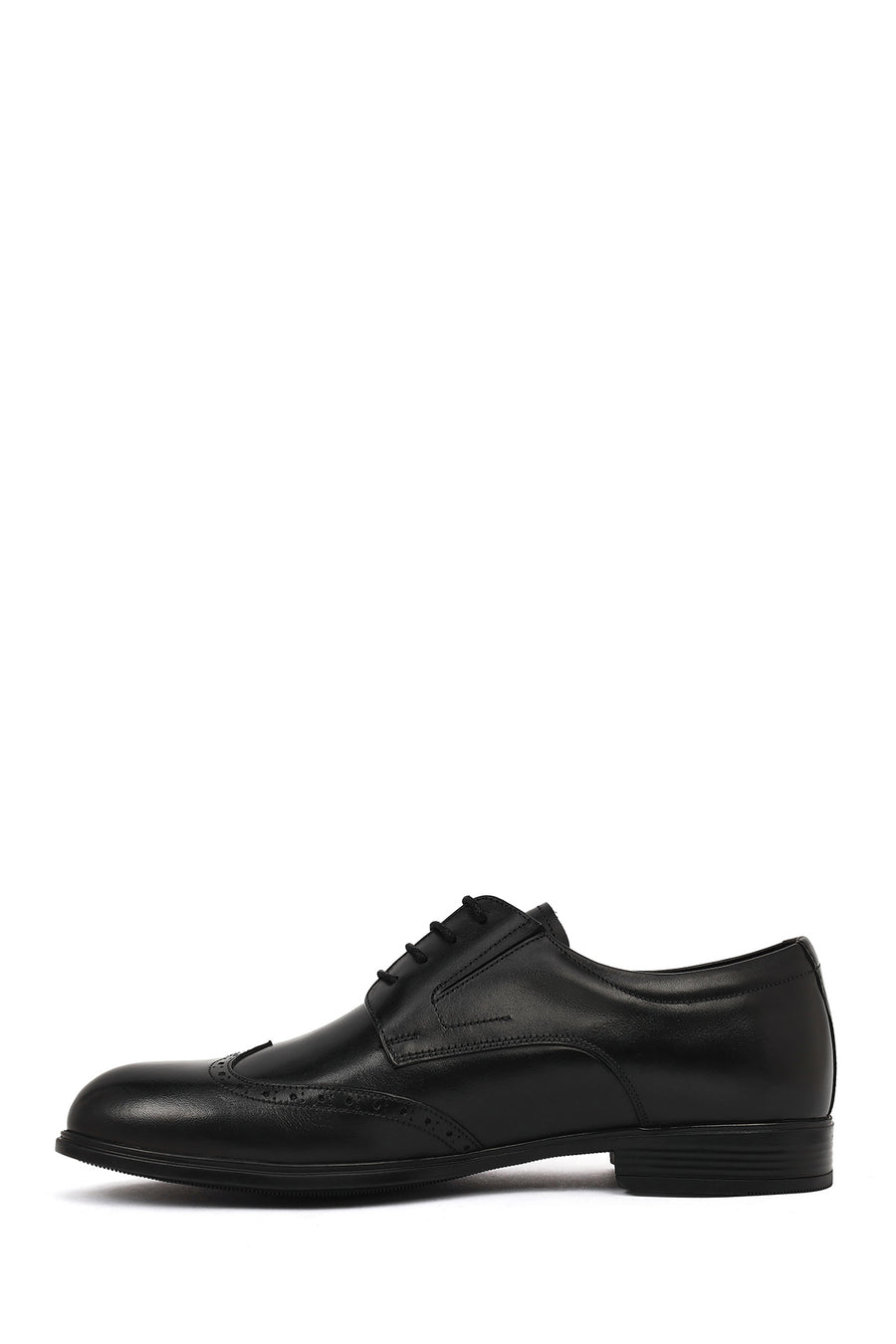 Men's Black Laced Leather Classic Shoes