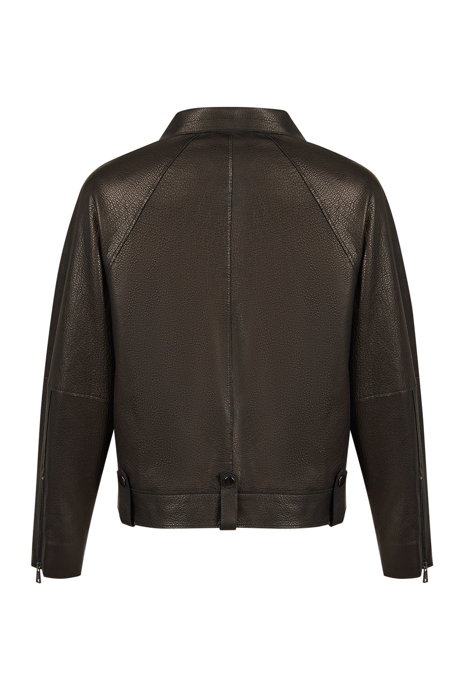 Torino Kadın Siyah Biker Oversize Deri Ceket