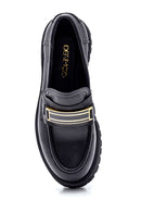 Women's Leather Casual Buckle Loafer | Derimod