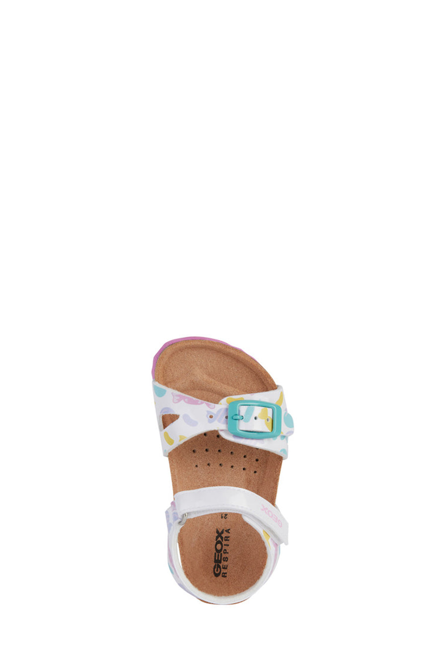 Geox Baby Girl White Chalki Strappy Leather Sandals