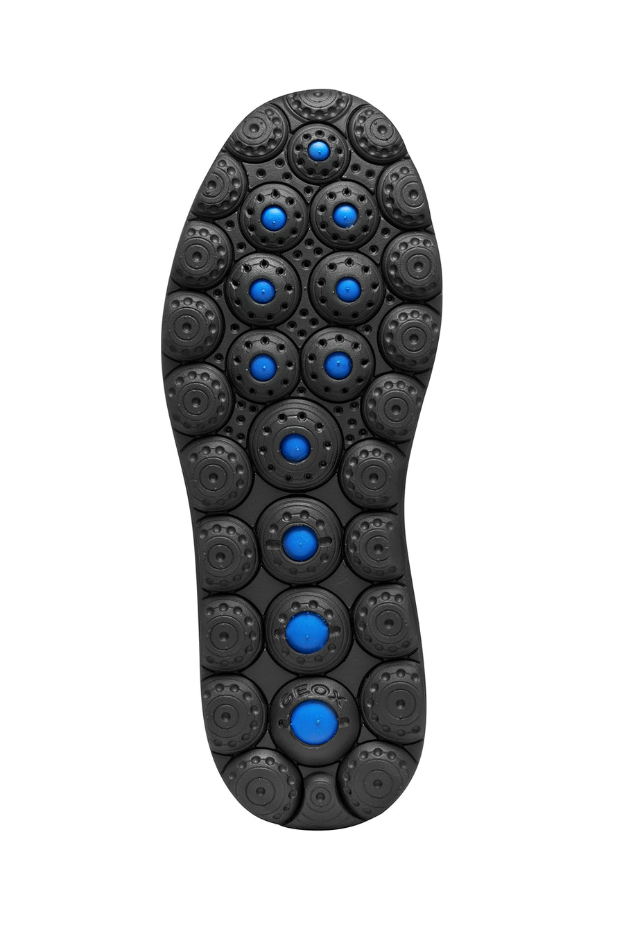 Geox Men Black U Spherica Plus A - Nappa+Suede Lace-Up Thick-Soled Suede Sneaker