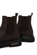 Harley Davidson Male Brown 12011 Thick-Soled Leather Chelsea Boots | Derimod