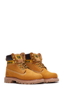 Caterpillar Women's Yellow Nubuck Leather Colorado Boots | Derimod