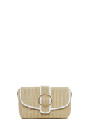 Women's Beige Straw Crossbody Bag | Derimod