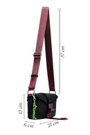 Women's Black Long Strap Mini Fabric Crossbody Bag | Derimod