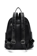 Women's Black Patterned Backpack | Derimod
