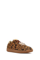 Derimod Studio Kadın Leopar Bağcıklı Desenli Sneaker | Derimod