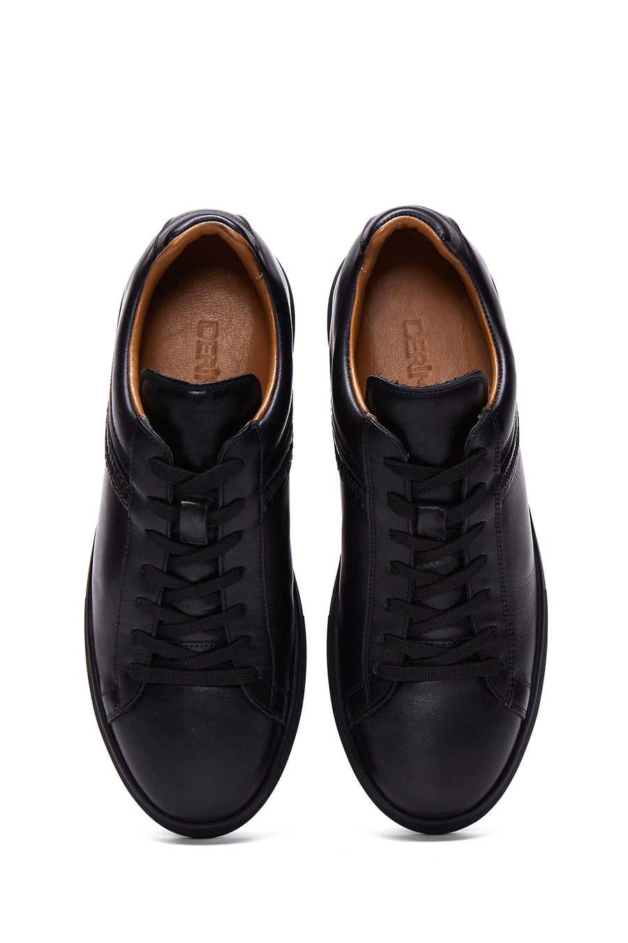 Men's Black Leather Sneaker