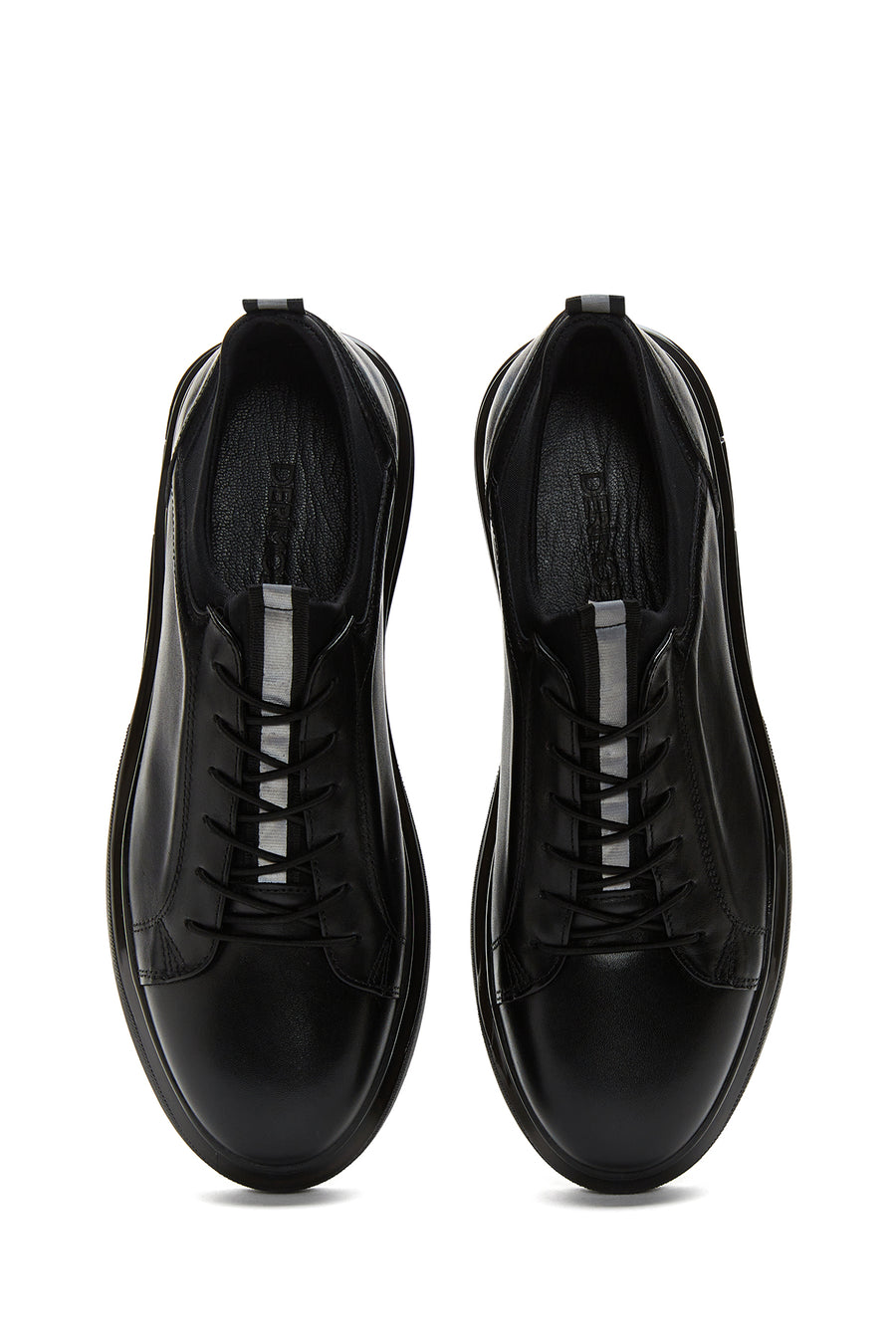 Erkek Siyah Deri Sneaker