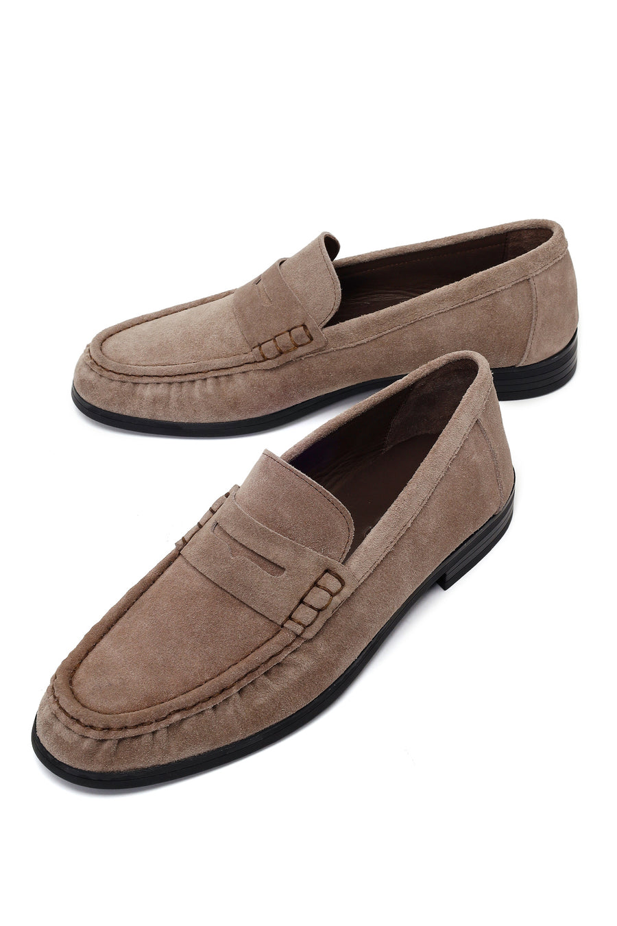Male Gray Suede Casual Loafer