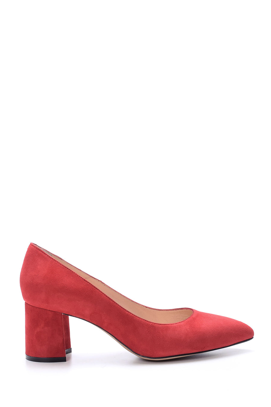 Women's Suede Heeled Shoes 19SFD162110 | Derimod