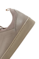 Men's Mink Lace-up Leather Sneaker | Derimod