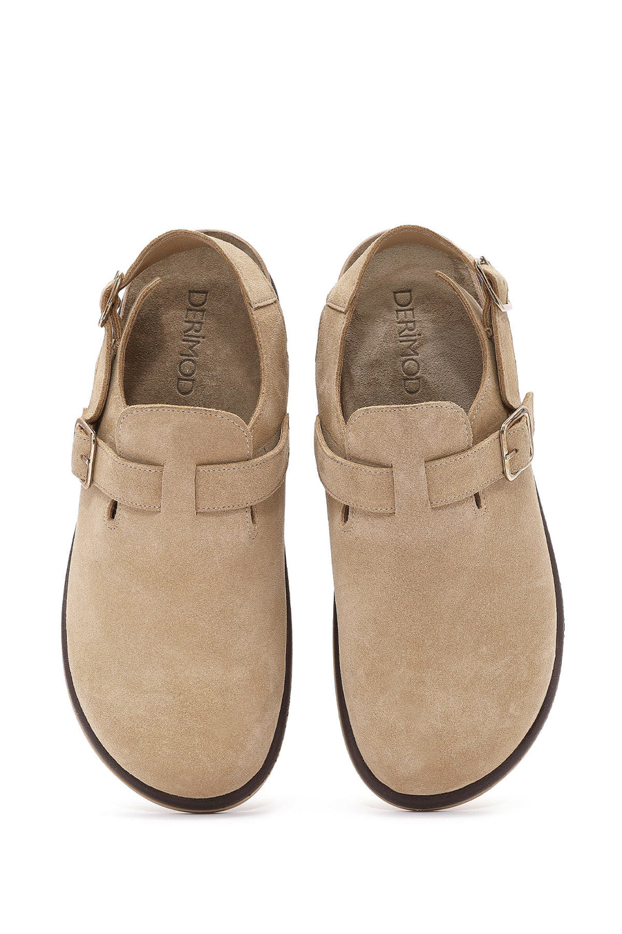 Women's Camel Back Tie Suede Leather Sandals