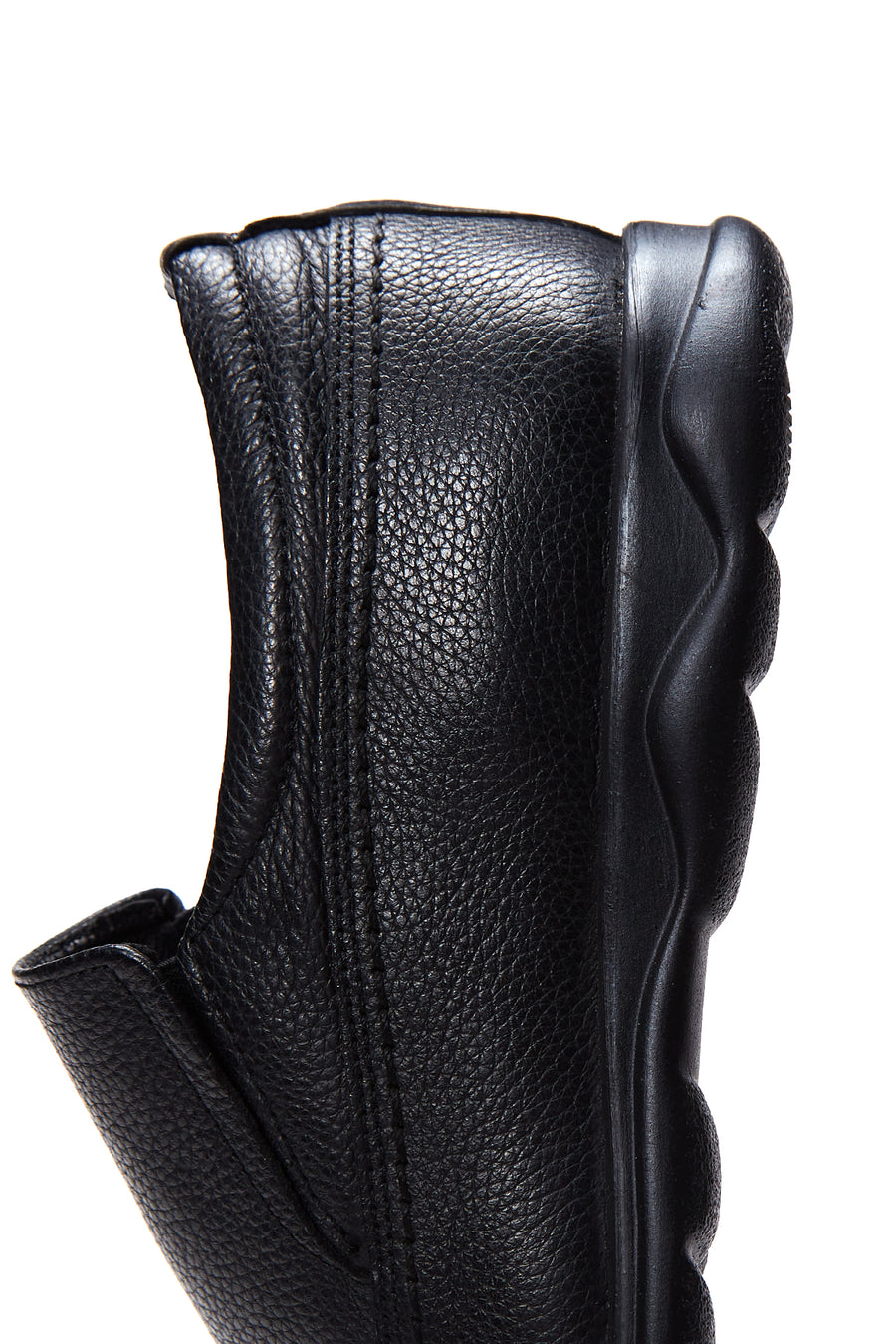Men's Black Leather Casual Loafer