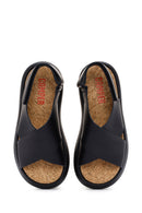 Camper Women's Black Pelotas Flota Sandals | Derimod