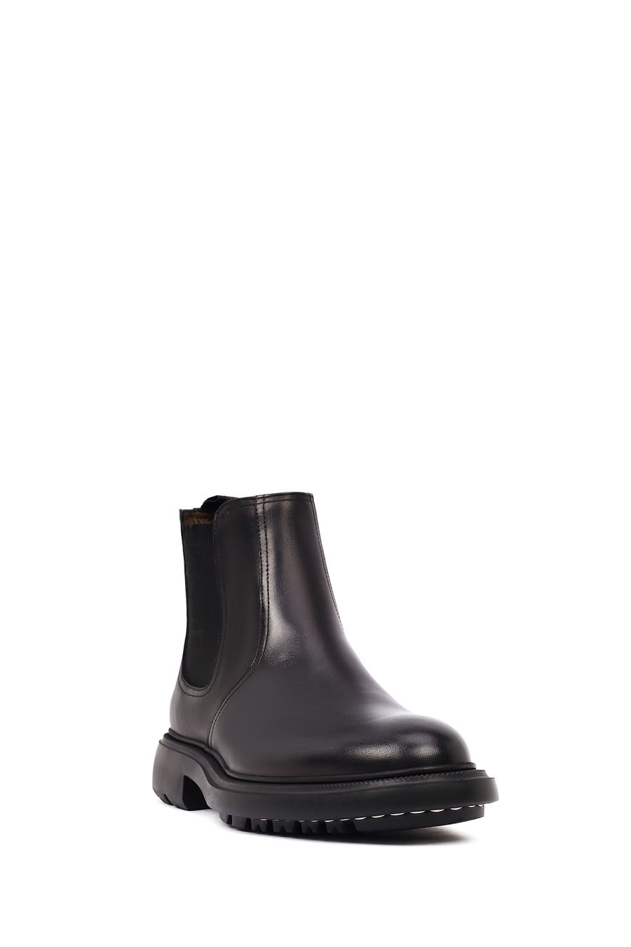 Men's Black Leather Chelsea Boot