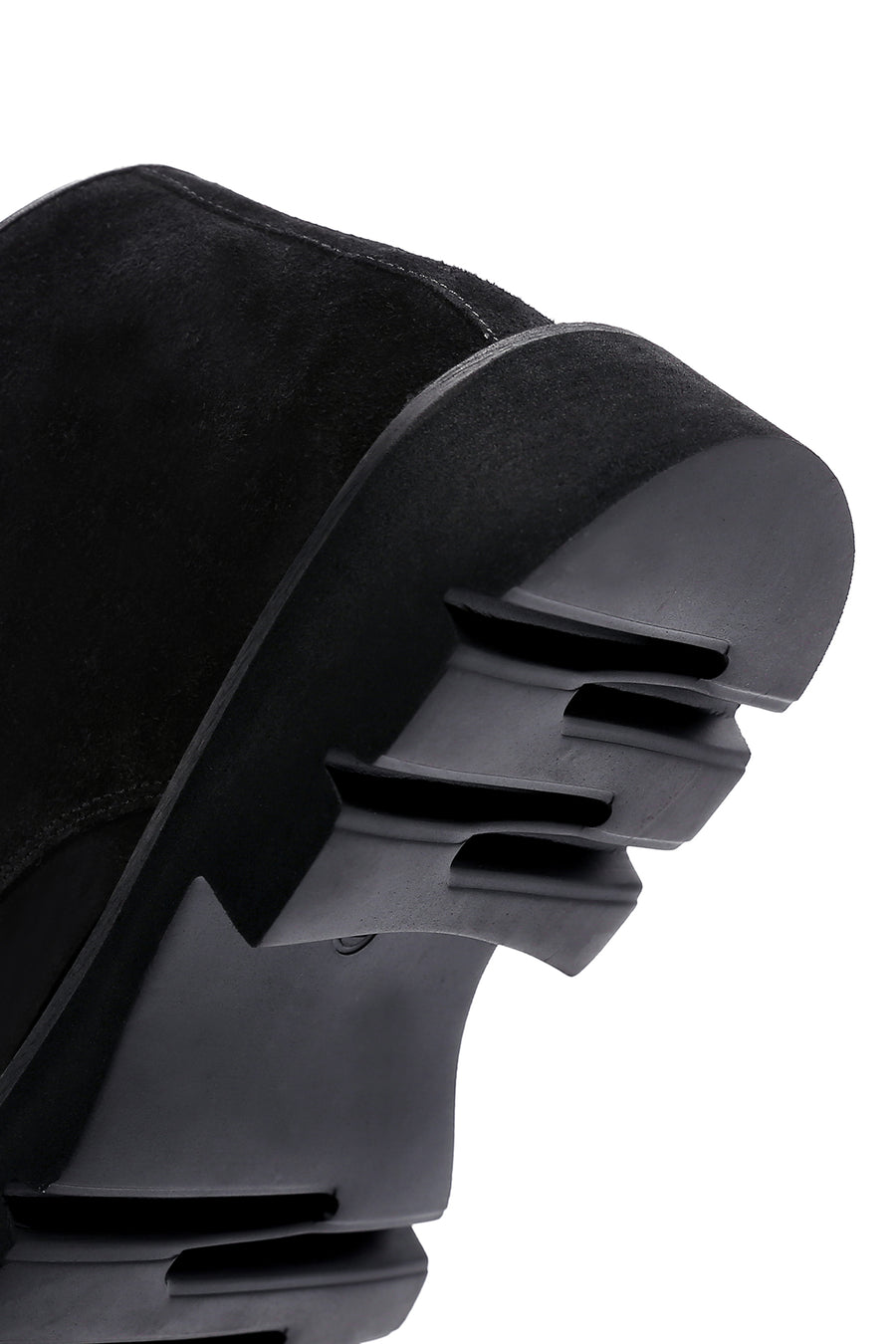 Men's Black Suede Leather Boots