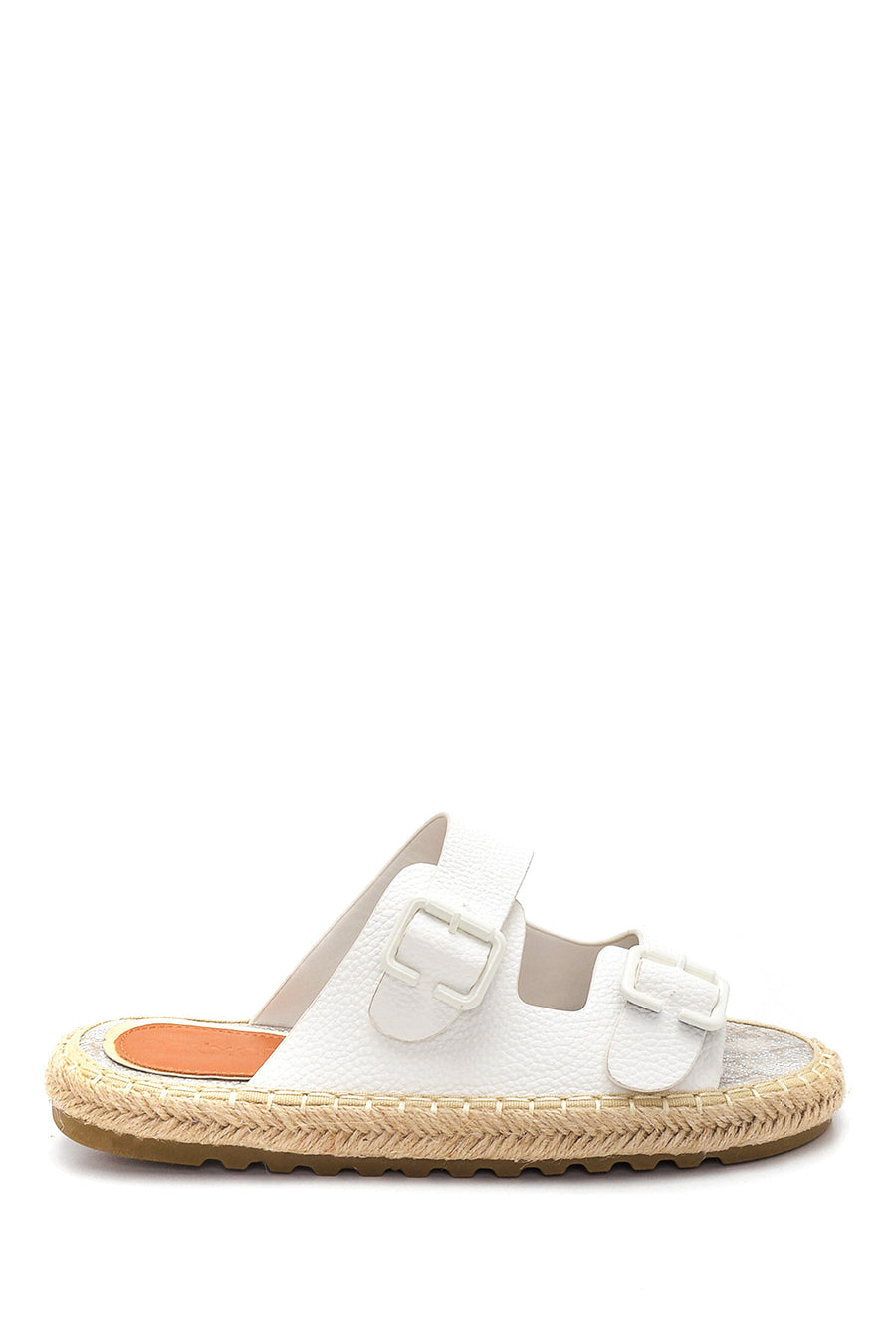 Kadın Beyaz Hasır Espadril Terlik 22SFE4700FT | Derimod