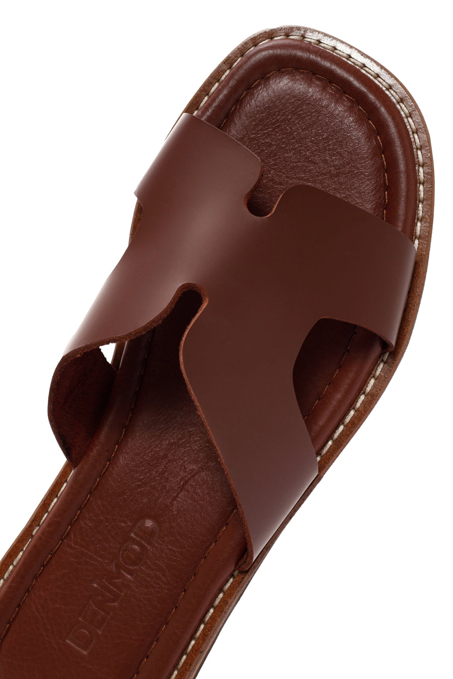 Women's Brown Leather Slippers