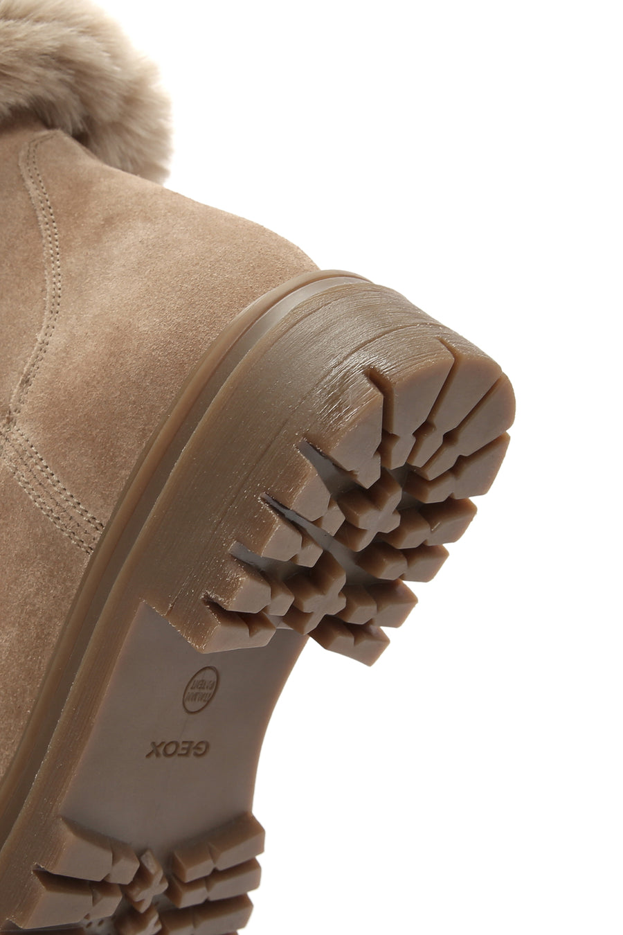 Geox Women's Beige Iridea Suede Boots