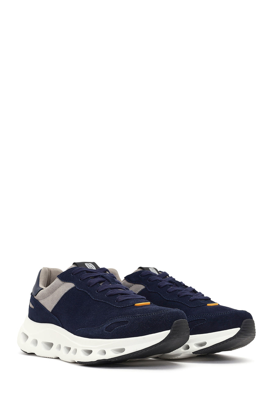 Derimod Studio Men's Navy Blue Lace-Up Thick-Soled Sneaker
