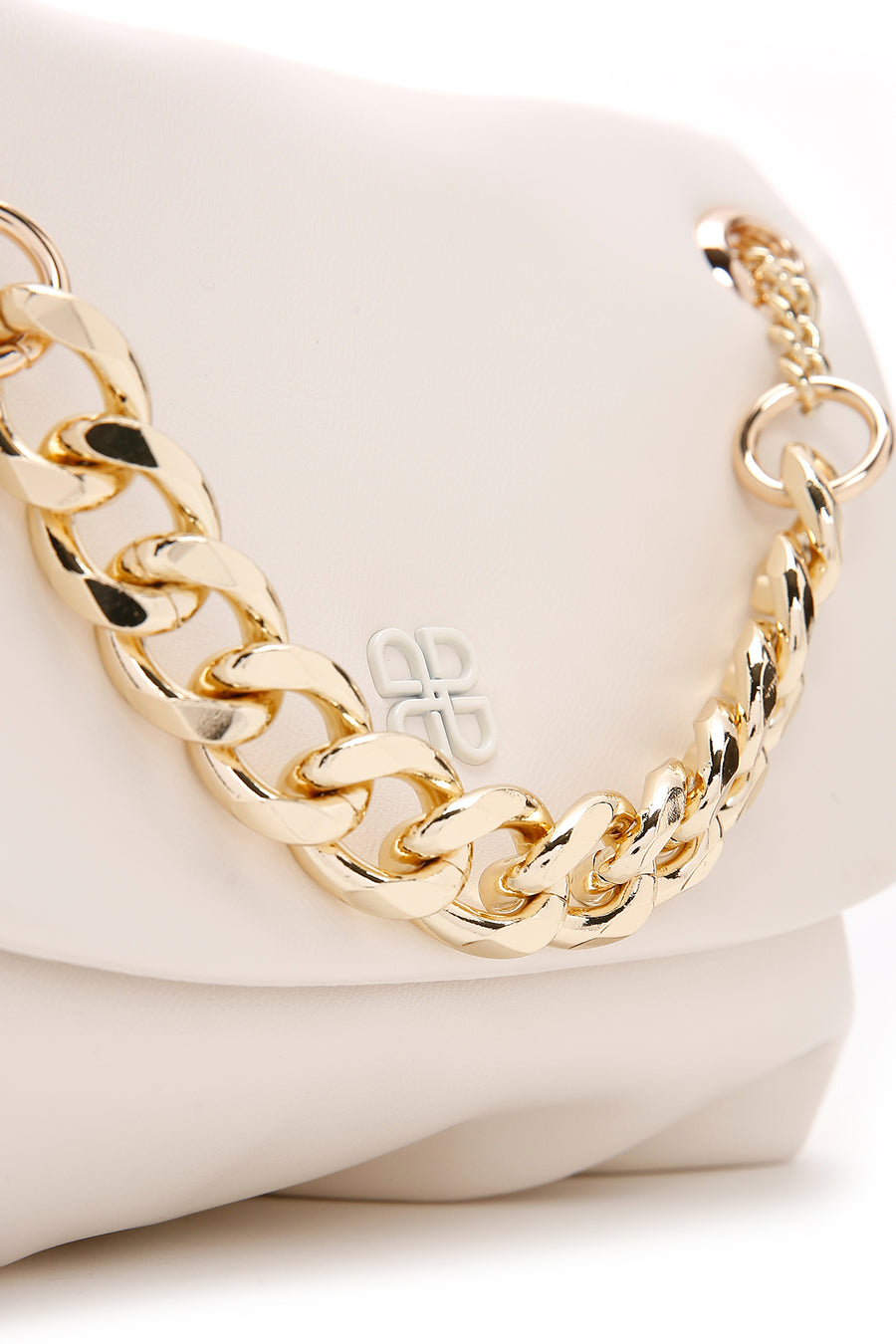 Women's Cream Long Strap Shoulder Bag