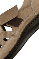 Men's Beige Nubuck Leather Casual Shoes | Derimod