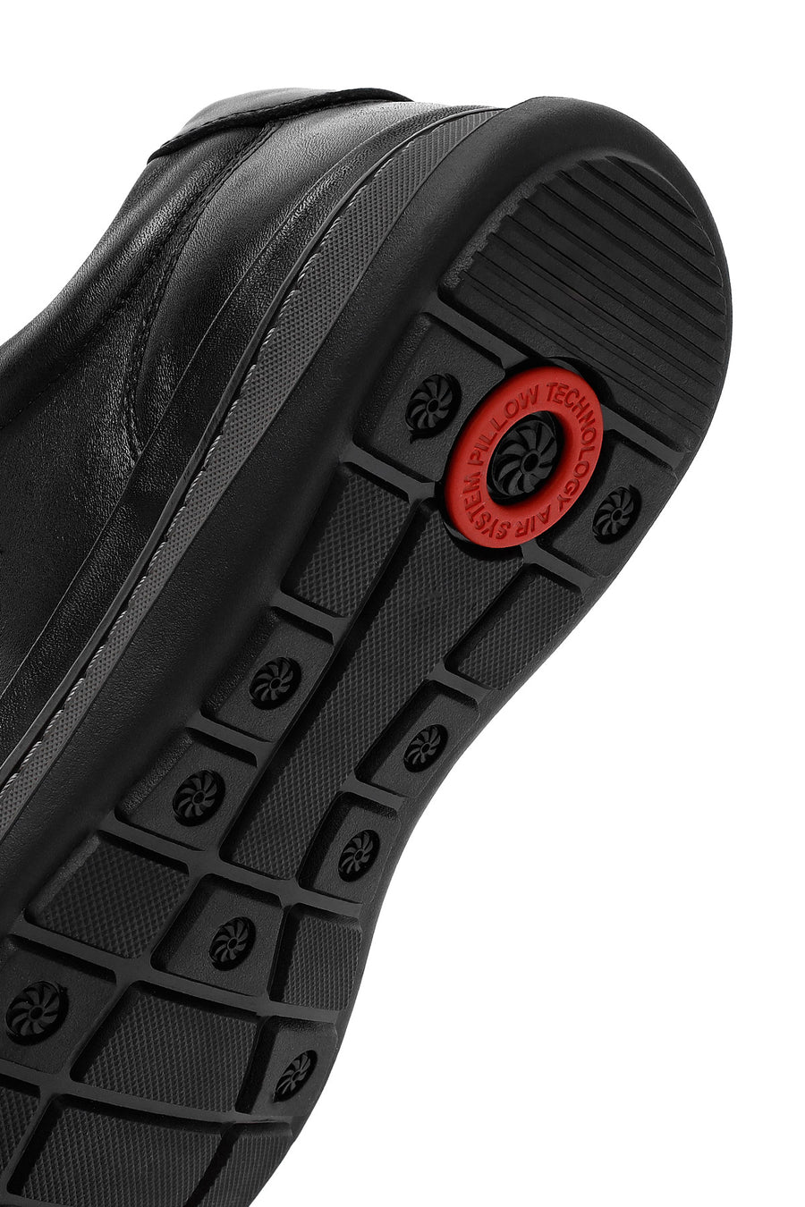 Men's Black Lace-up Leather Casual Shoes