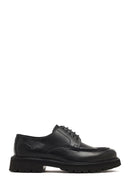 Men's Black Lace-Up Thick-Soled Leather Casual Shoe | Derimod