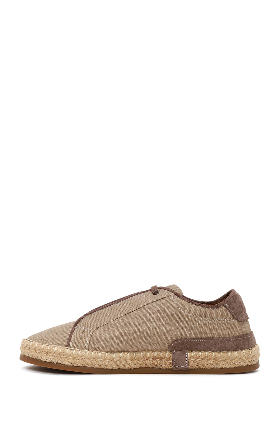 Male Mink Lace-Up Thick-Soled Suede Espadrilles