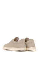 Male Beige Leather Casual Shoes | Derimod
