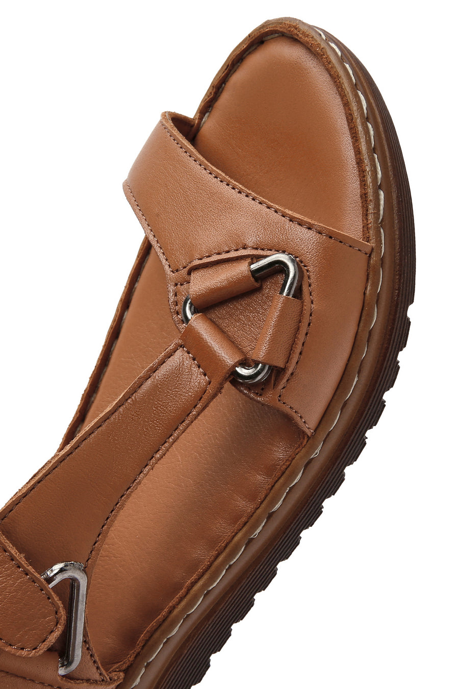 Women's Tan Leather Comfort Sandals