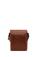 Male Brown Leather Messenger Bag | Derimod